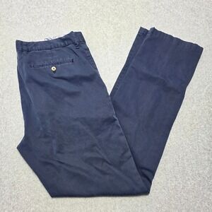 Tommy Bahama Boracay Chino Pants Men's 36x34 Navy Blue Cotton Tencel Stretch